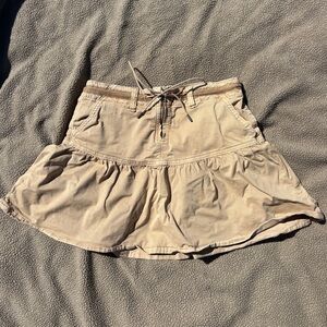 American Eagle Outfitters Beige Stretch Mini Skirt